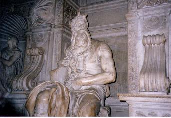 Michaelangelo's Moses located in St. Peter in Chains