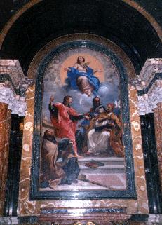Painting in Church interior